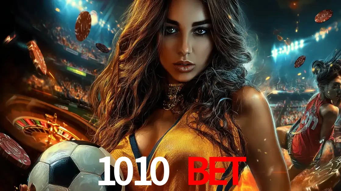 Mulher segurando uma bola de futebol em uma montagem que mistura a paixão esportiva com a emoção da roleta de cassino, tudo disponível na plataforma 1010 bet.